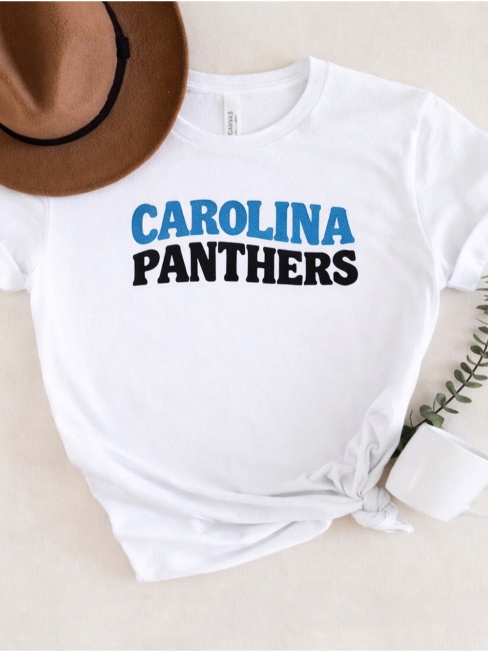 Carolina Panthers Style Shirt Blue Black Football Tee Gildan Cotton